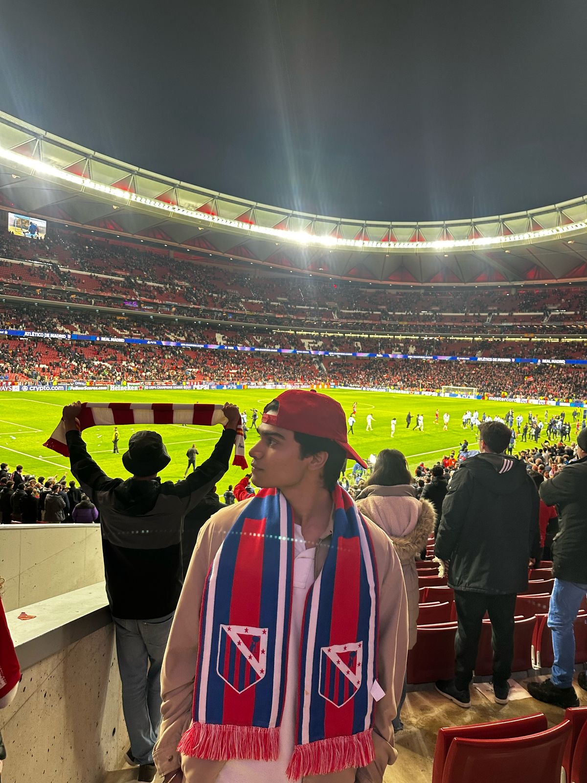 At Atlético Madrid match